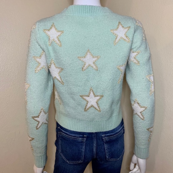 A.yilian mint stars sweater - Picture 4 of 5